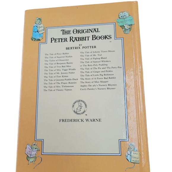 The Tale of Benjamin Bunny- Beatrix Potter Hard Cover Book- 1992 - Picture 3 of 6